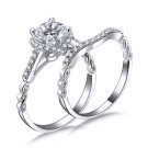 キュービックジルコニア　セットリング　リング　婚約指輪　エンゲージリング（J20092)